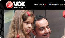 VOX ELECTRONICS - ekskluzivni uvoznik i distributer, Vaš pouzdan partner za podrucje bivše Jugoslavije,ERG d.o.o.